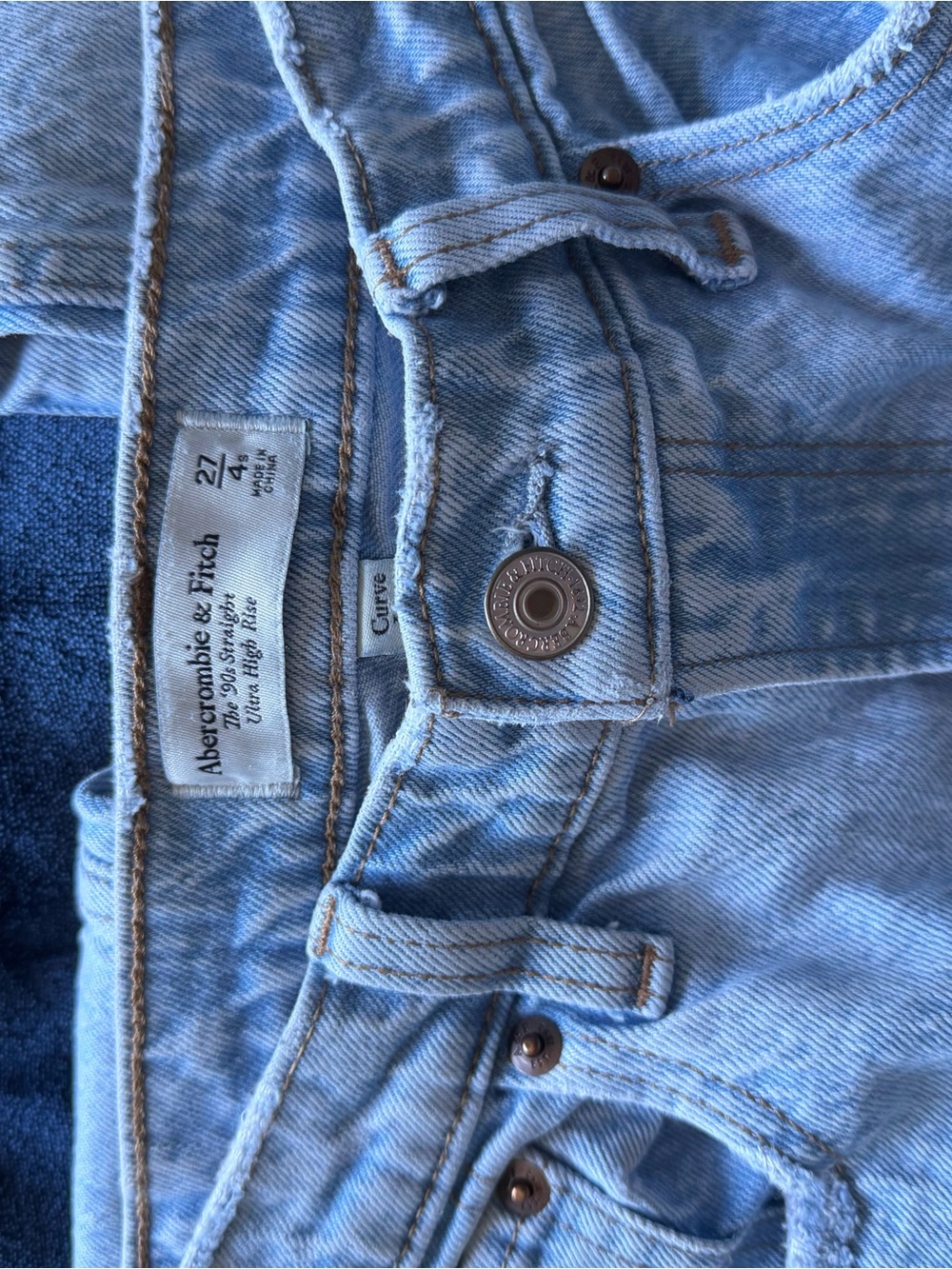 Abercrombie & Fitch Curve love Light Blue Slim Jeans